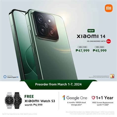 xiaomi 14 price philippines|Xiaomi 14 – Full Specs and Official Price in the Philippines.